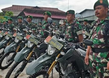 Dandim 0902/Berau Bagikan 40 Unit Motor Dinas Bantuan Menhan RI Kepada Babinsa