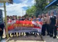 Wujudkan Kebersihan, Polres Berau Gelar Bhakti Sosial Bersih-Bersih Lingkungan di Kelurahan Rinding