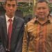 Agus Uriansyah bersama Hary Tanoesoedibjo Ketum Perindo saat rapat Konsolidasi DPW, DPD, Caleg DPR RI- Provinsi , Kabupaten dan Kota Se-Kaltim