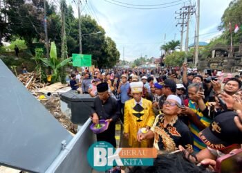 Tepung Tawar dan Doa Bersama, Awali di Bukanya Kembali Jembatan Sambaliug