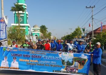 Program Langit Biru Berau (Blue Sky) Sosialisasikan Pengendalian Pencemaran Udara dengan Bersepeda Santai