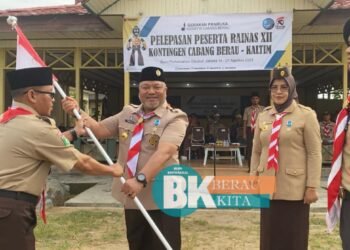 Pemkab Lepas Kontingen Kwarcab Pramuka Berau Yang Akan Mengikuti Raimunas di Bumi Perkemahan Cibubur