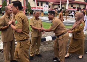 Pj Sekda Berau, Agus Wahyudi berpamitan dengan jajaran pegawai Pemkab Berau