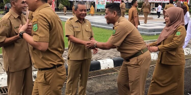 Pj Sekda Berau, Agus Wahyudi berpamitan dengan jajaran pegawai Pemkab Berau