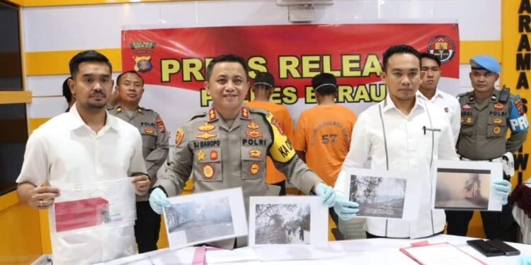 Polres Berau Tangkap 2 Pelaku Pengungkapan Kasus Karhutla, Begini Kronologinya!!!
