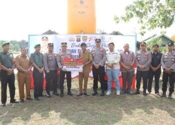 Kapolres Berau Serahkan Sumur Bor dan Pompa Air untuk Masyarakat Kampung Rantau Panjang