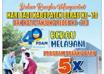 Sambut HUT Kabupaten Berau dan Kota Tanjung Redeb, Perumda Batiwakkal Membuka Kesempatan Masyarakat Untuk Jadi Pelanggan Dengan Cara Cicilan