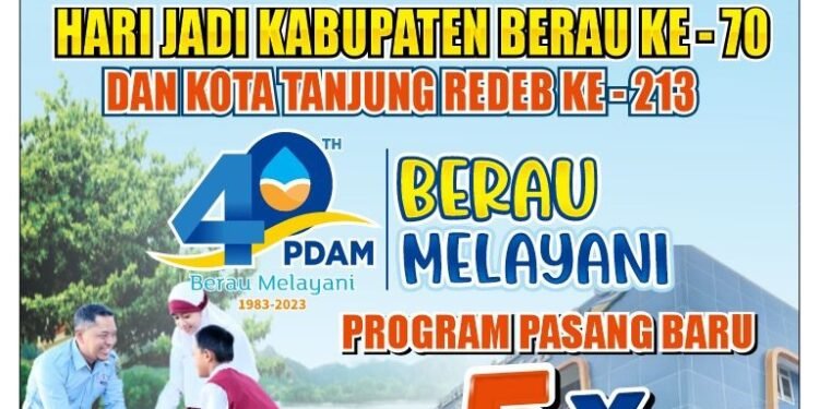 Sambut HUT Kabupaten Berau dan Kota Tanjung Redeb, Perumda Batiwakkal Membuka Kesempatan Masyarakat Untuk Jadi Pelanggan Dengan Cara Cicilan