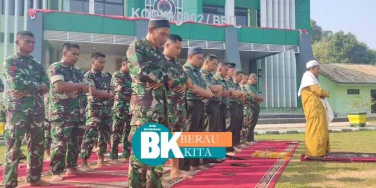 Minta Di Turunkan Hujan, Kodim 0902/Berau Gelar Shalat Istisqa