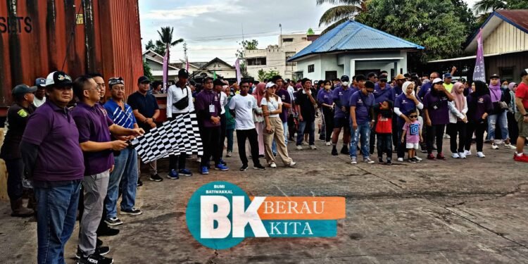 Meriahkan Harhubnas Ke-53, KUPP Kelas II Tanjung Redeb Gelar Jalan Santai Bersama