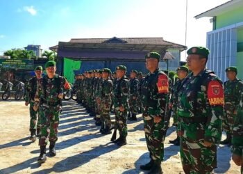 Kodim 0902/Berau Siagakan Danramil dan Babinsa Untuk Mendukung Pengamanan Pemilu 2024