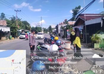 Polsek Tanjung Redeb Imbau Imbau Pemilik Roda 2 dan 4 Tak Parkir di Badan Jalan