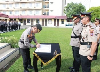 Polres Berau Gelar Sertijab Wakapolres dan Lima Jabatan Perwira di Lingkungan Polres Berau