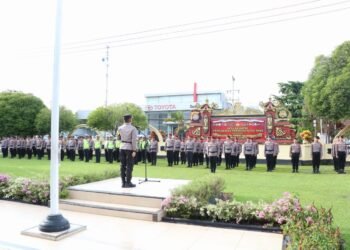 Kapolres Berau Pimpin Apel Pengamanan Natal 2023, Begini Arahannya!!!