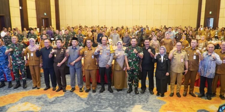 Sukseskan Pemilu 2024, Bupati Bersama Unsur Forkopimda Hadiri Rakor Forkopimda Se-Kaltim