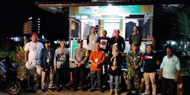 Jaga Kondusifitas Jelang Pemilu 2024, Kelurahan Karang Ambun Aktifkan Siskamling Tiap RT