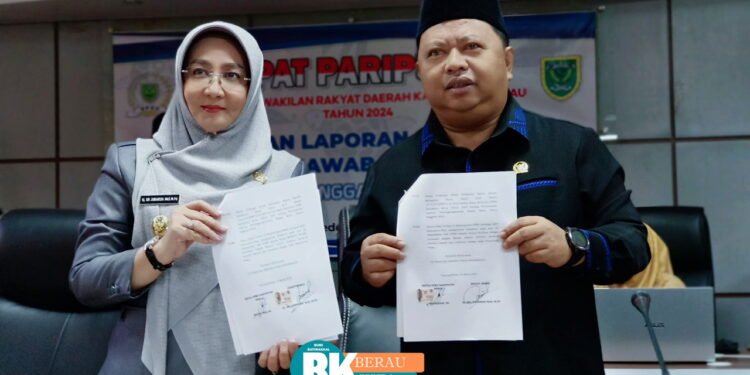 Bupati Sampaikan LKPJ Tahun 2023 Ke DPRD Kabupaten Berau