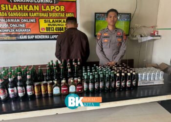 Ungkap Peredaran Miras, Polres Berau Berhasil Amankan 99 Botol Berbagai Jenis Miras