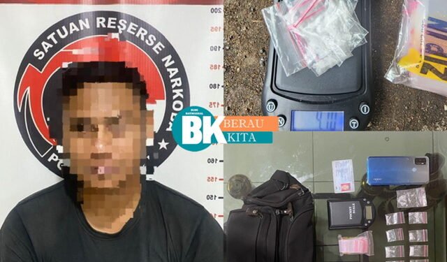 Sat Resnarkoba Polres Berau Kembali Ringkus Pengedar Narkoba, 4,10 Gram Sabu Disita