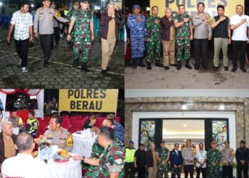 Pastikan Keamanan Natal 2024 dan Tahun Baru 2025, Unsur Forkopimda Berau Lakukan Patroli Gabungan
