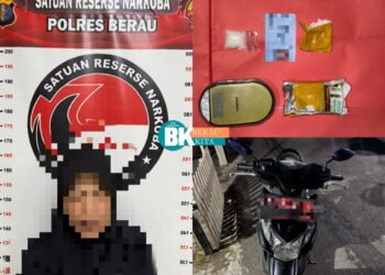 Edar Sabu, Wanita Paruh Baya Ini Diringkus Polres Berau