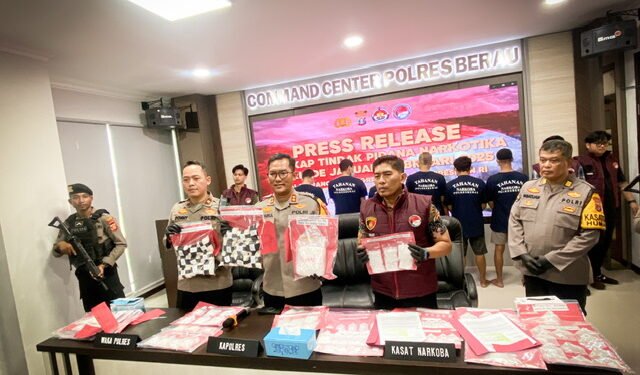 Kurun Waktu Dua Bulan, Polres Berau Ungkap 24 Kasus Narkotika, dan Sita Barang Bukti Sabu Seberat 2,7 Kg dan 18,640 Butir Double L