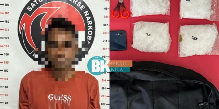 Jelang Idul Fitri, Sat Resnarkoba Polres Berau Kembali Ringkus Pengedar Sabu, BB 1,2 Kg Sabu Diamankan