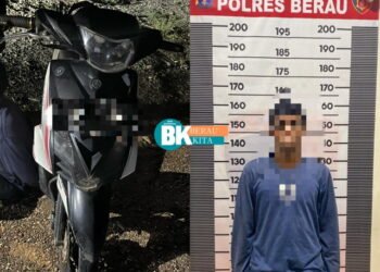 Seminggu Buron, Curanmor Ini Berhasil Diringkus Unit Reskrim Polsek Talisayan di Kampung Biatan Ilir