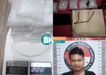 Ringkus Pria Pengedar Sabu di Bedungun, Sat Resnarkoba Polres Berau Sita Setengah Kilo Gram Sabu