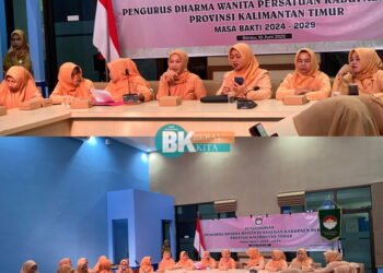 Pengukuhan Pengurus DWP Kabupaten Berau Masa Bhakti 2024–2029 Digelar Serentak Melalui Telekonferensi